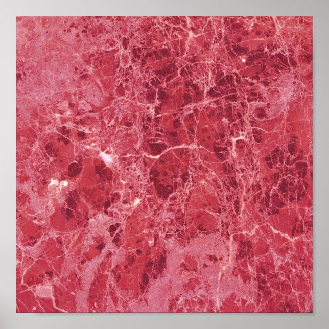 Poster mármore vermelho colorido (Frente)