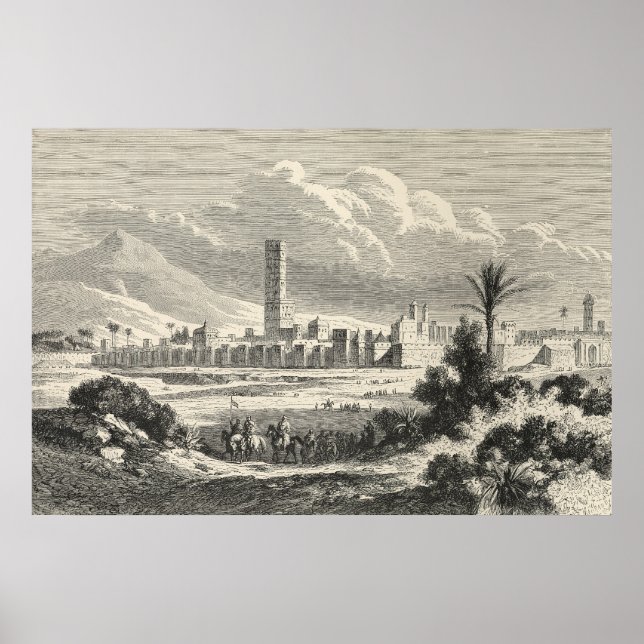 Poster Marocco: África, 1860 (Frente)