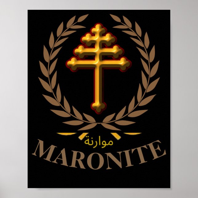 Poster MARONITA  (Cruz Oficial) (Frente)