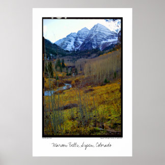 Poster Maroon Bells, Aspen, Colorado