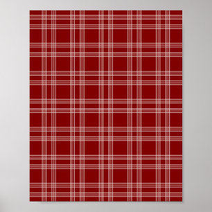 Poster Maroon Gingham