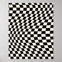 Marque Quadro De Verificação De Padrão Preto E Bra