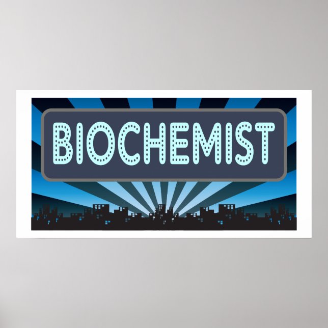 Poster Marquee bioquímico (Frente)