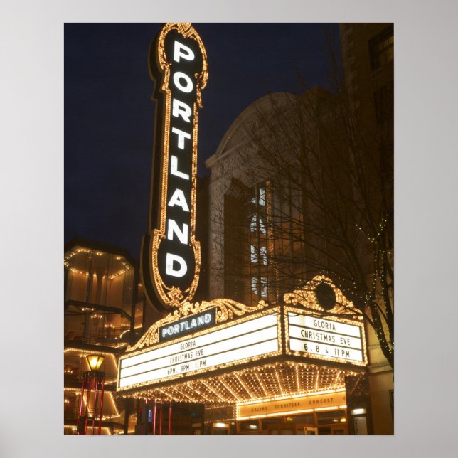 Poster Marquee do auditório Arlene Schnitzer (Frente)