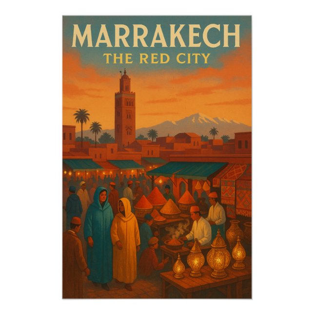 Pôster MARRAKECH – A Cidade Vermelha (Frente)