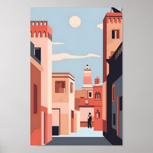 Poster Marrakech Elegance 4K Paisagem Cityscape