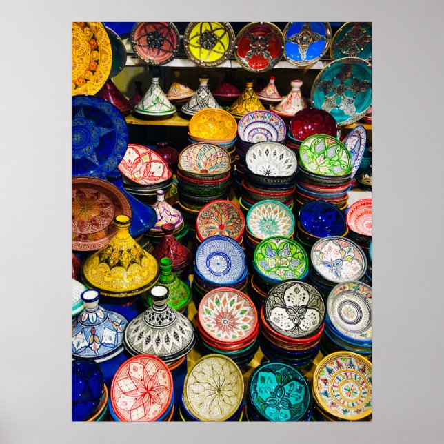 Poster Marraquexe, Potéria marroquina (Frente)