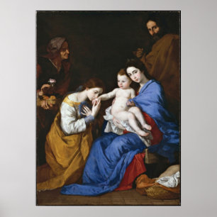 Poster Marriage of St.Catherine by Jusepe de Ribera