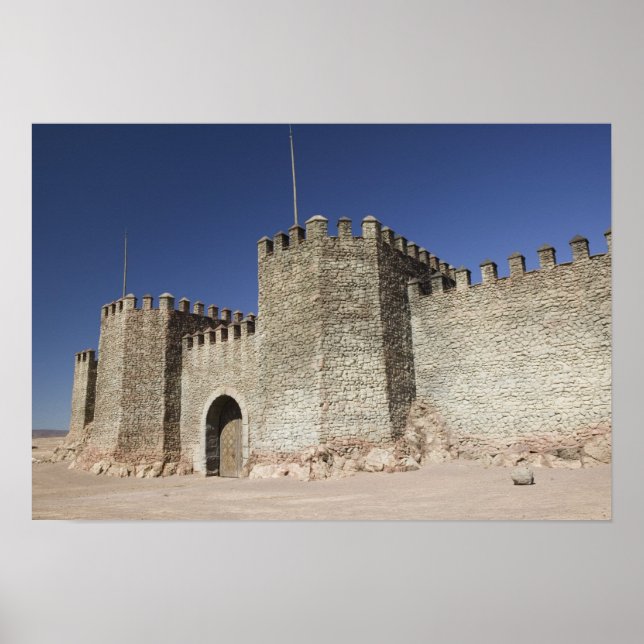 Poster MARROCOS, a sul do Alto Atlas, OUARZAZATE: (Frente)