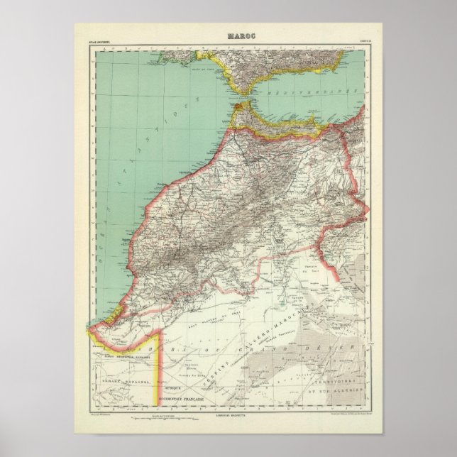 Pôster Marrocos e Argélia (Frente)