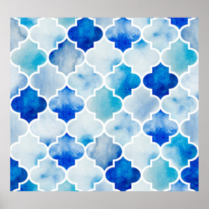 Poster Marroquina: Desenho Mão Sem Costura