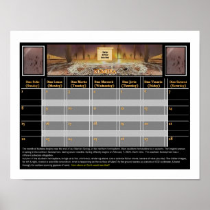 Poster Mars Camping Proibido