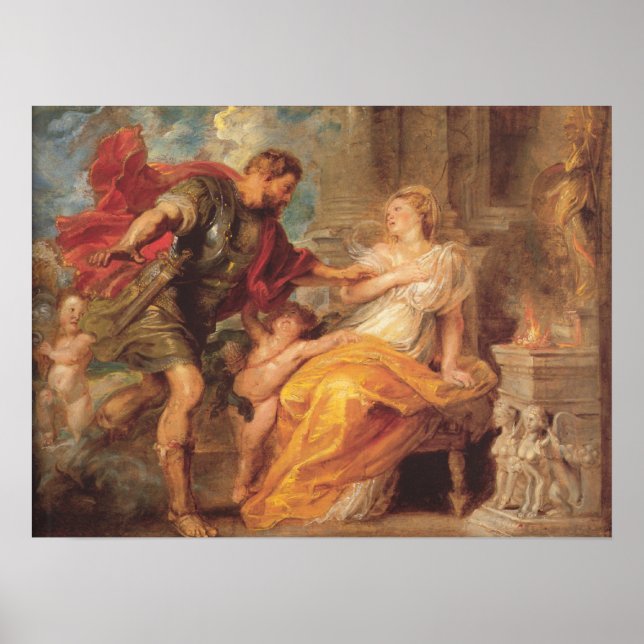 Pôster Mars E Rhea Silvia (Frente)