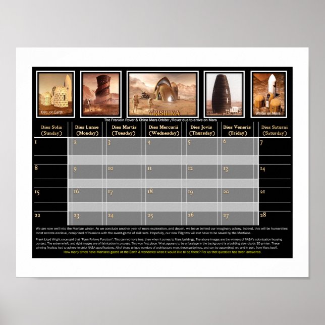 Poster Mar's Habitat (Frente)