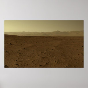 Pôster Mars Horizon via Curiosity Rover