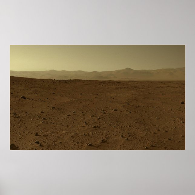 Pôster Mars Horizon via Curiosity Rover (Frente)