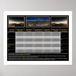 Poster Mars Nights On Display