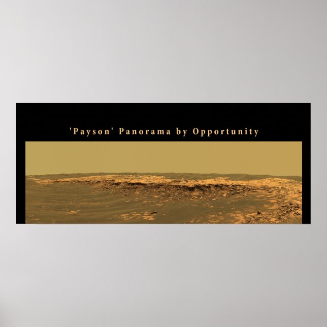 Pôster Mars 'Payson' Panorama by Opportunity (Frente)