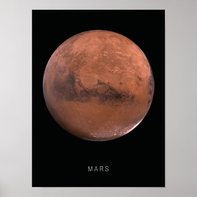 Poster Mars Planet Wall Art (Frente)