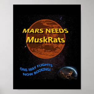 Poster Mars precisa de um adesivo de rato