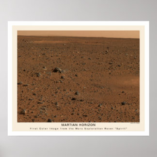 Poster Mars Rover Spirit Primeira Foto 2004