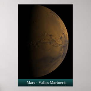Pôster Mars - Valles Marineris