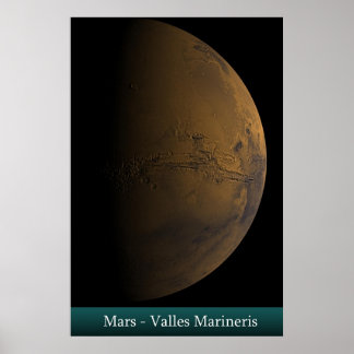 Pôster Mars - Valles Marineris