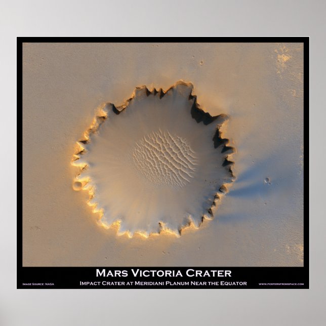 Pôster Mars Victoria Crater (Frente)
