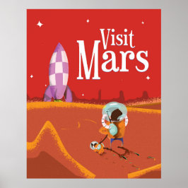 Pôster Mars Voyage viagens vintage