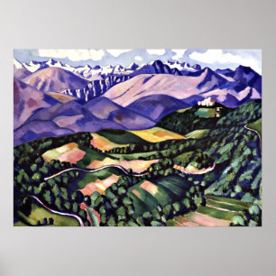 Poster Marsden Hartley - Montanhas Roxas, Veneza