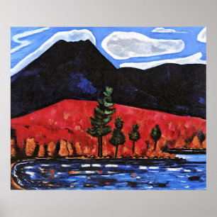 Poster Marsden Hartley - Monte Katahdin, Maine,