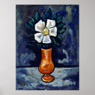 Poster Marsden Hartley White Flower