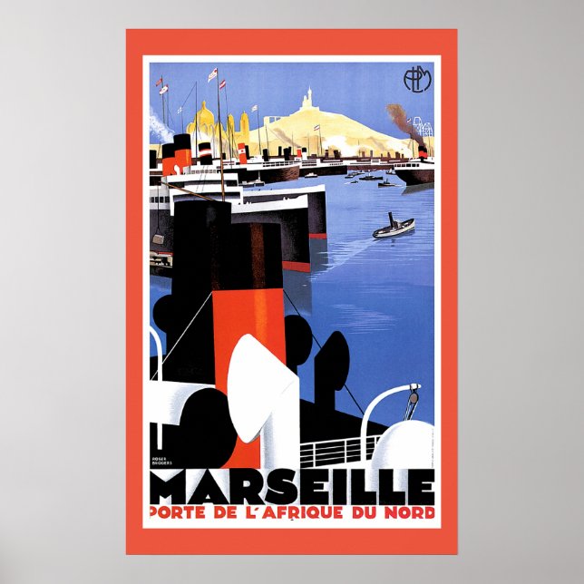 Poster Marselha Porte De L' Afrique (Frente)