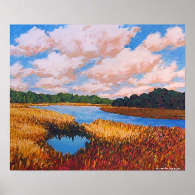 Poster "Marsh & Clouds" (Frente)
