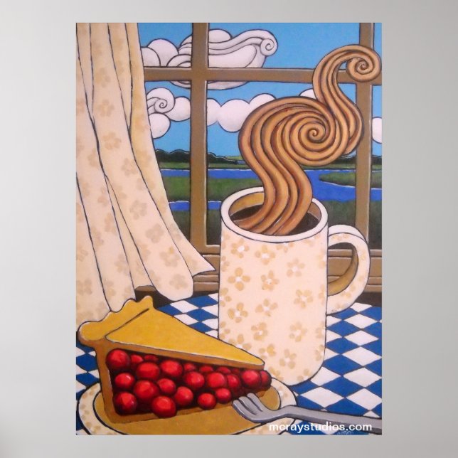 Pôster "Marsh & Clouds" (Frente)