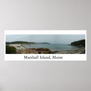 Pôster Marshall Island Beach Maine