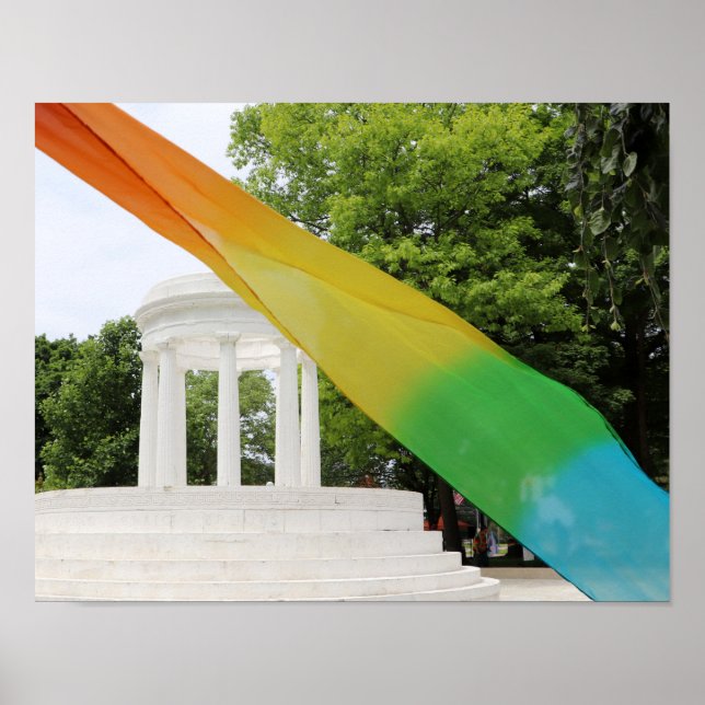Poster Marshall Michigan Pride Rainbow  (Frente)