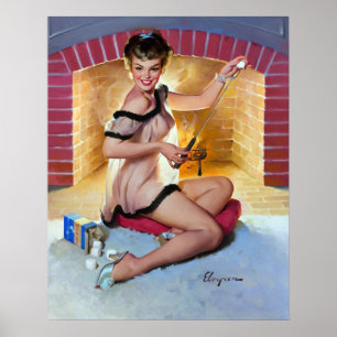 Pôster Marshmellow Party Pin Up