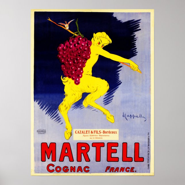 Poster MARTELL COGNAC França Art Deco Leonetto Cappiello (Frente)