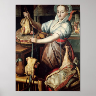 Pôster Martha que prepara o comensal para Jesus