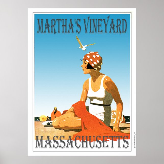 Poster Martha's Vineyard em The Beach (Frente)