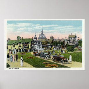 Poster Martha's Vineyard, Vista da Avenida Ocean