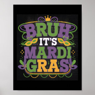 Poster Marti Gras Miçangas Nardi Gr Costume Em Minha Mard