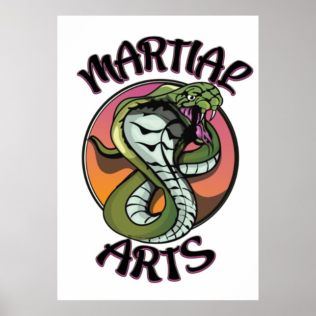 Poster Martial Arts Snake (Frente)