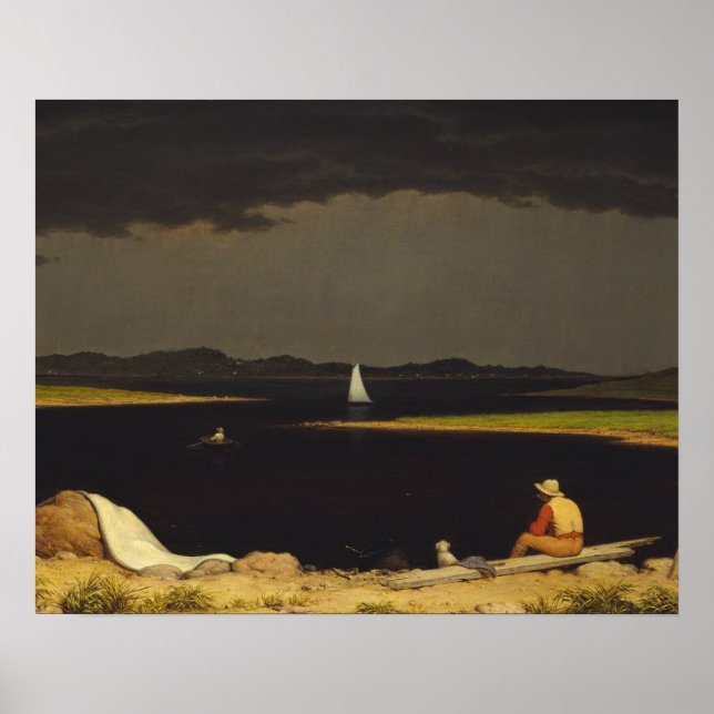 Poster Martin Johnson Heade - Approaching Thunderstorm (Frente)