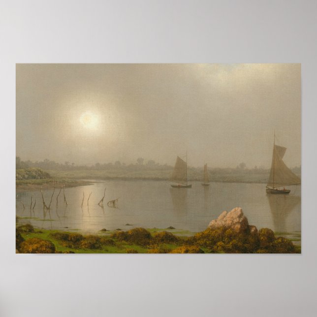 Poster Martin Johnson Heade - Porto de York, Costa do Mai (Frente)