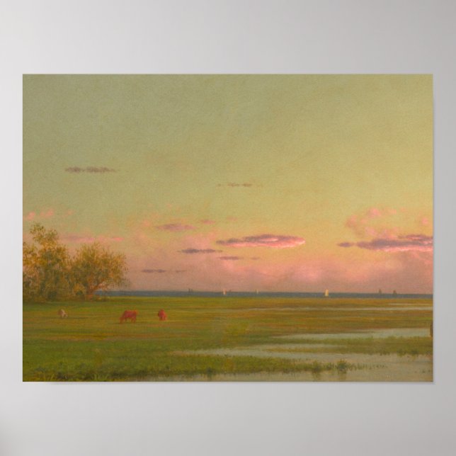 Poster Martin Johnson Heade - Sal Marsh Em Southport, Co (Frente)