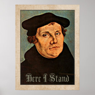 Poster Martin Luther aqui que eu estou