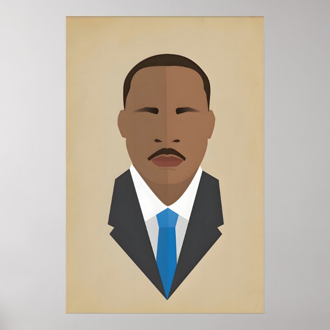 Poster Martin Luther King Jr., Ícone dos Criadores da His (Frente)