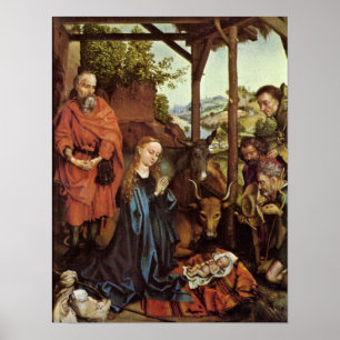 Pôster Martin Schongauer - adoração dos pastores